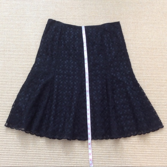 Talbots Black Floral Lace A-Line Skirt - Size 12 - Picture 2 of 9